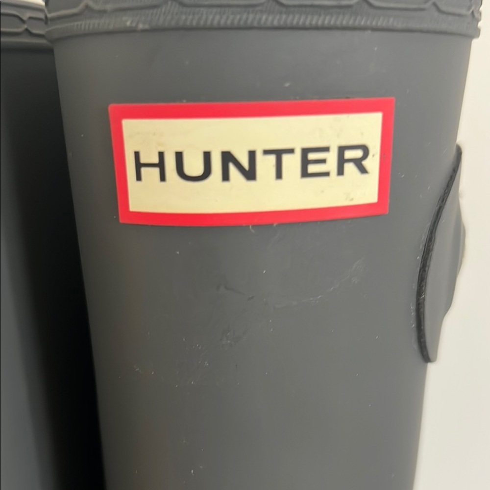Hunter Boots tall charcoal gray - Picture 7 of 7